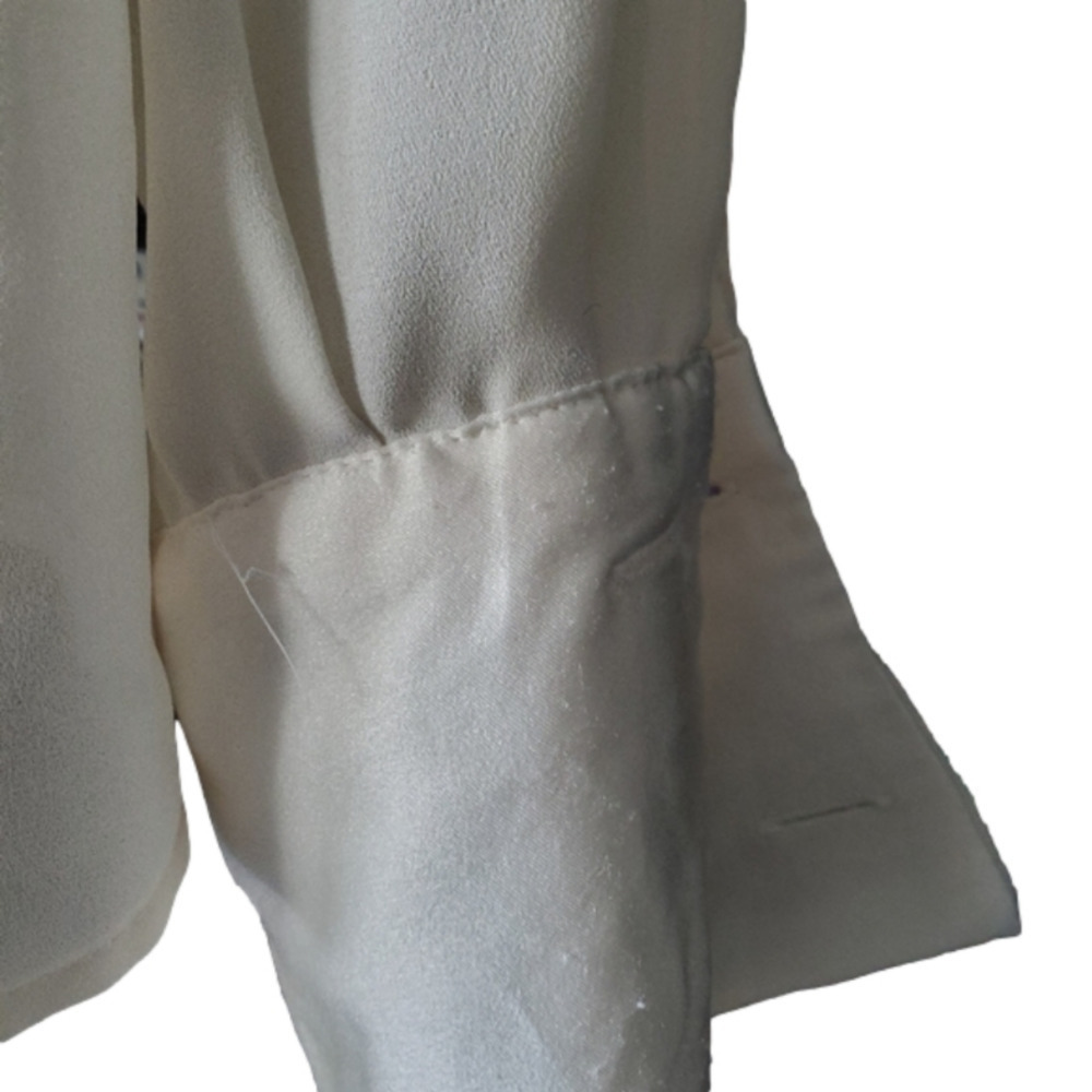 Dior Cream Pleated Blouse - Picture 4 of 8